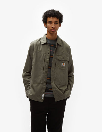 Chemise à manches longues Charter (ample) - Vert fumée