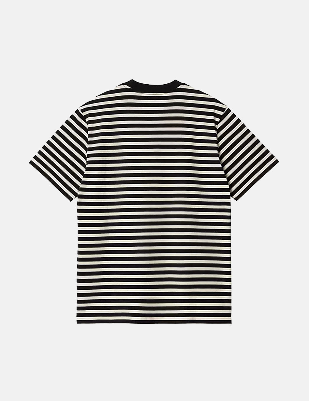 T-shirt Seidler Pocket (rayures Seidler) - Gris sel/Noir