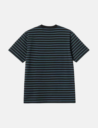 T-shirt Seidler Pocket (Seidler Stripe) - Bleu nuit/Noir
