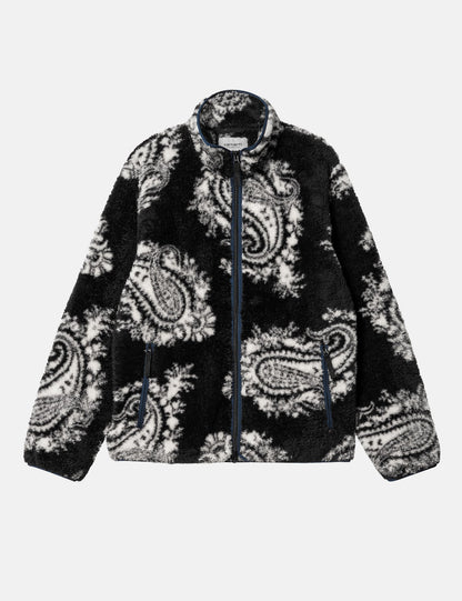 Veste polaire Jebson (grand imprimé Paisley) - Noir/Bleu foncé Squid