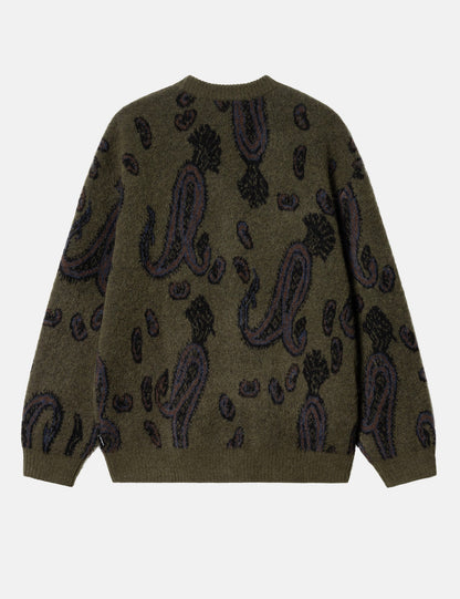 Gilet Medford (Jacquard Cachemire) - Vert Végétal