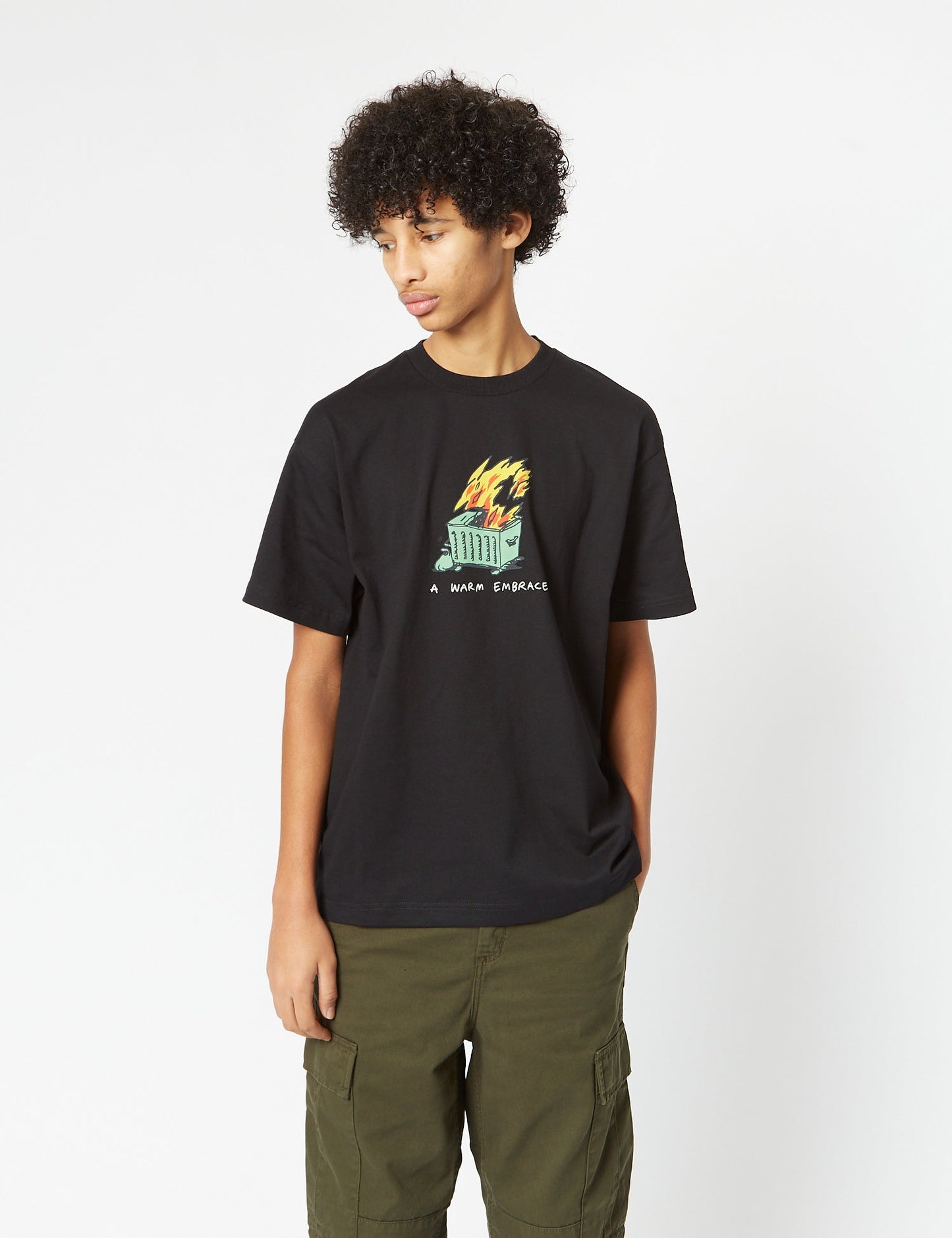 T-shirt « Tendre étreinte » (biologique) - Noir