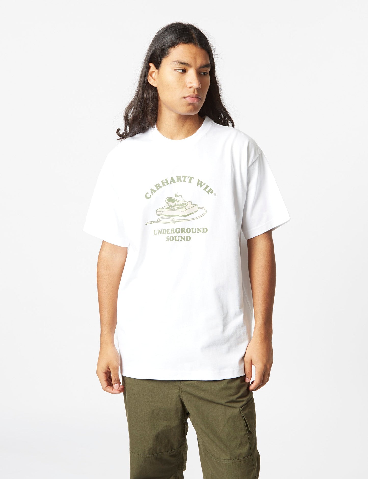 T-shirt Underground Sound (biologique) - Blanc