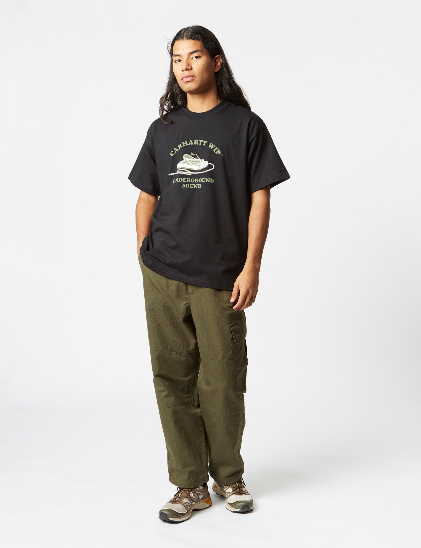 T-shirt Underground Sound (biologique) - Noir