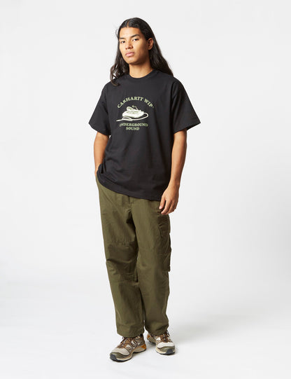 T-shirt Underground Sound (biologique) - Noir