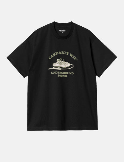 T-shirt Underground Sound (biologique) - Noir