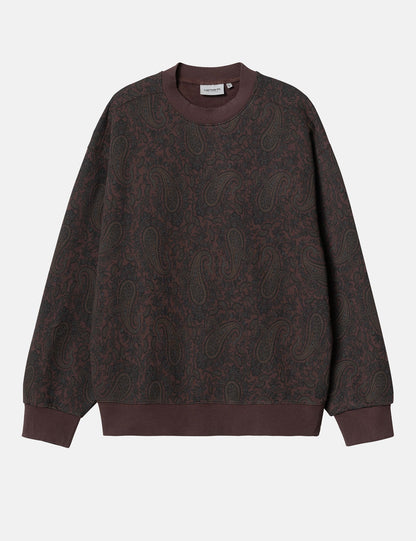 Sweat-shirt Paisley (Imprimé Paisley) - Marron Buckeye
