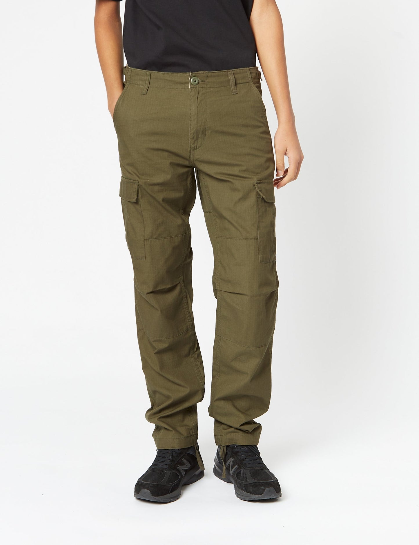 Pantalon cargo Aviation (coupe slim) - Vert Cyprès