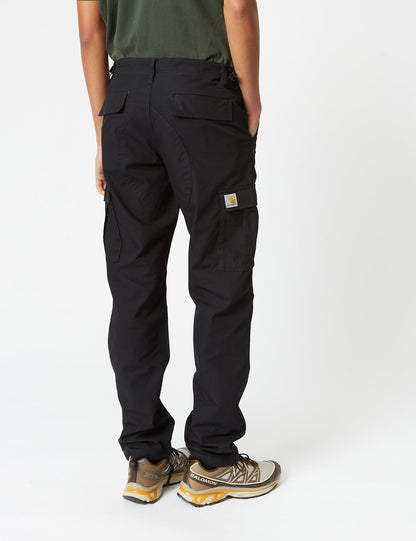 Pantalon Cargo Aviation (Coupe ajustée) - Noir