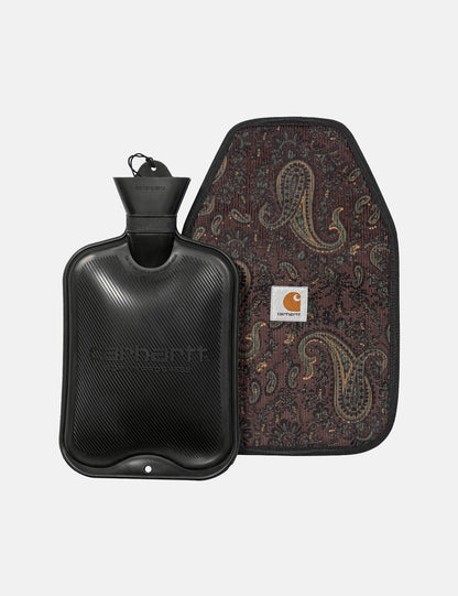 Bouillotte motif cachemire - Marron Noix de Pécan
