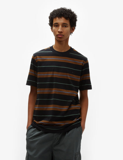 T-shirt rayé Haynes - Noir