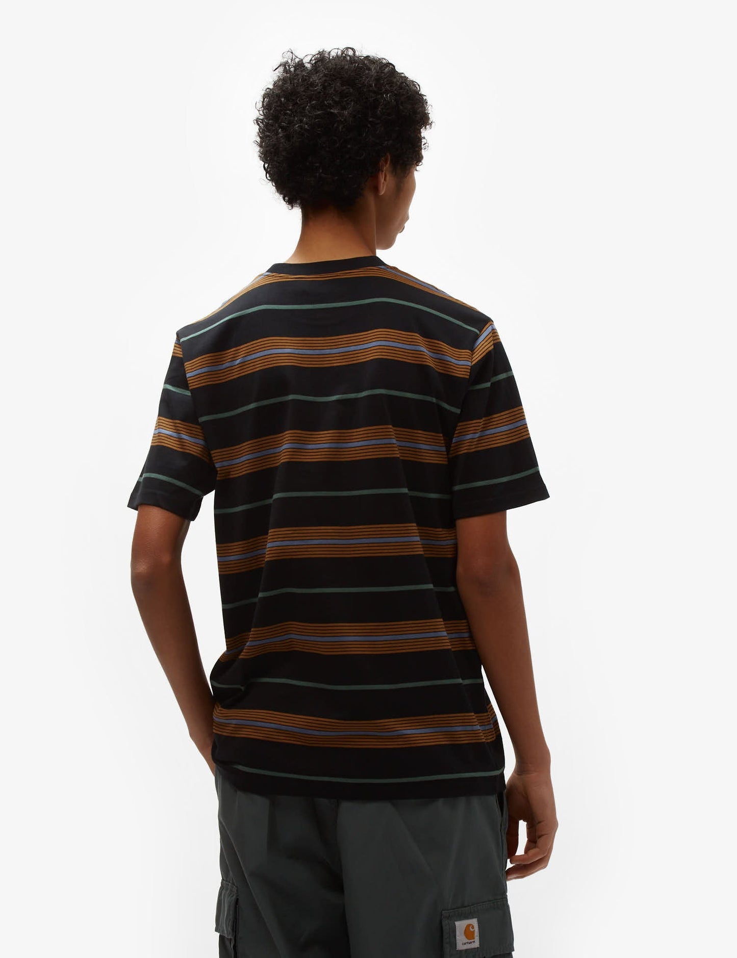 T-shirt rayé Haynes - Noir