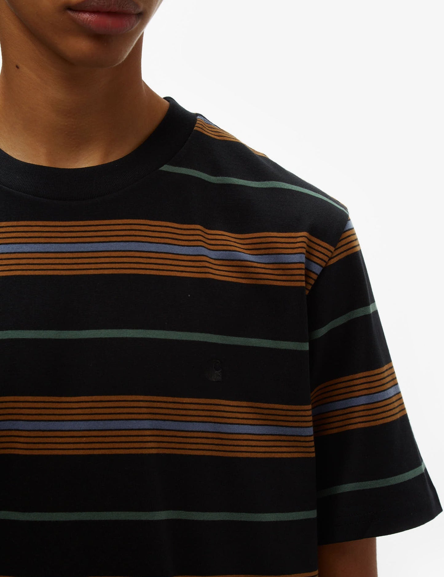 T-shirt rayé Haynes - Noir