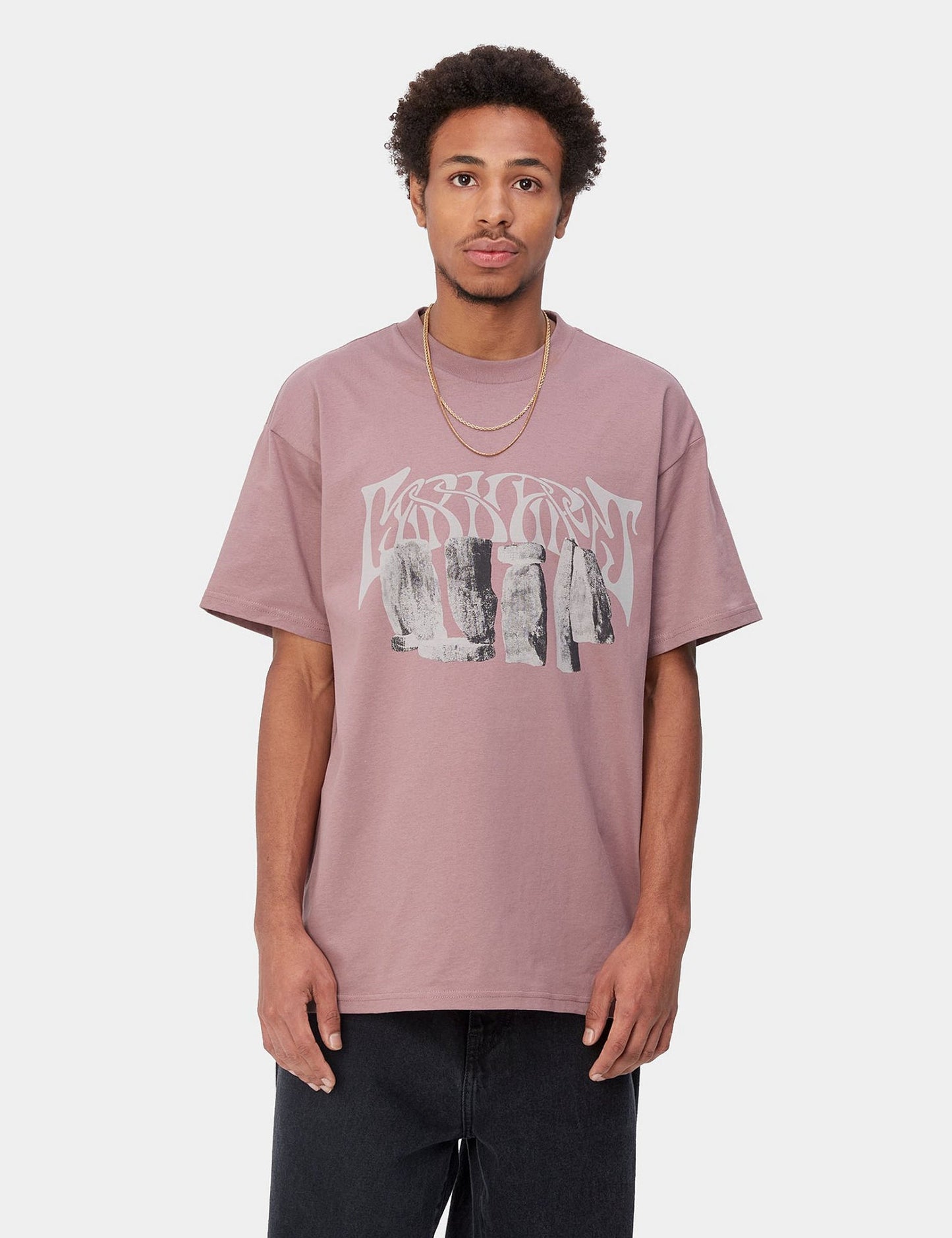 T-shirt Pagan (biologique) - Rose Daphné/Beige