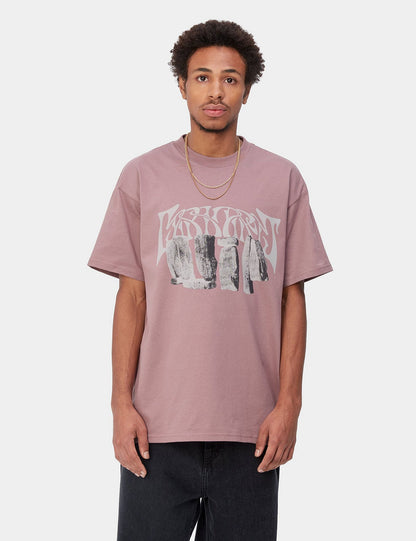 T-shirt Pagan (biologique) - Rose Daphné/Beige
