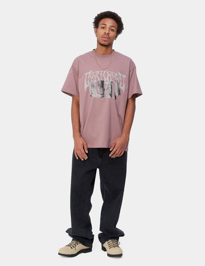 T-shirt Pagan (biologique) - Rose Daphné/Beige