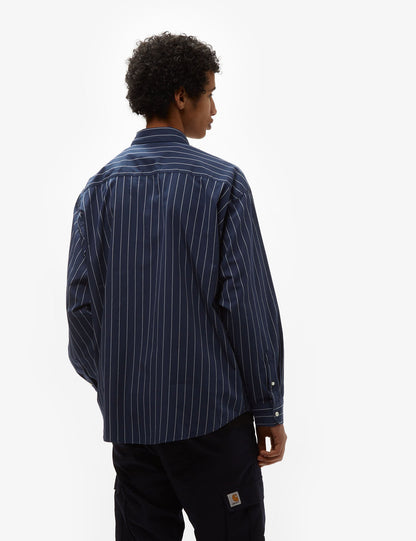 Chemise rayée Orlean – Bleu