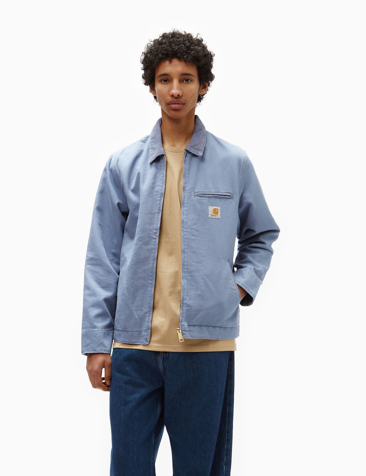 Veste Detroit - Toile Vieillie Bleu Baie/Bleu Baie