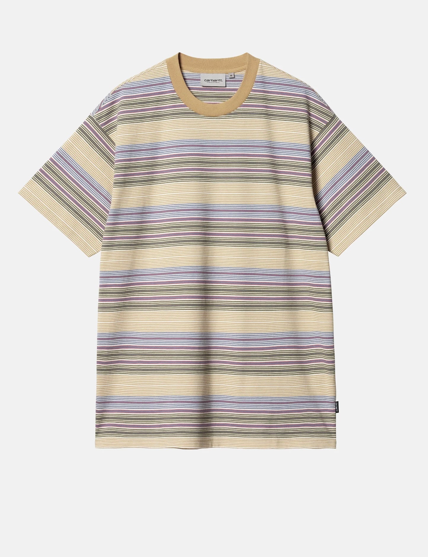 T-shirt Coby à rayures (ample) - Marron Bourbon