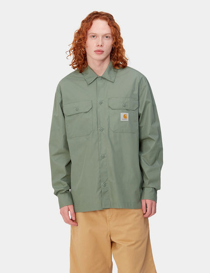 Chemise artisanale manches longues - Vert forêt