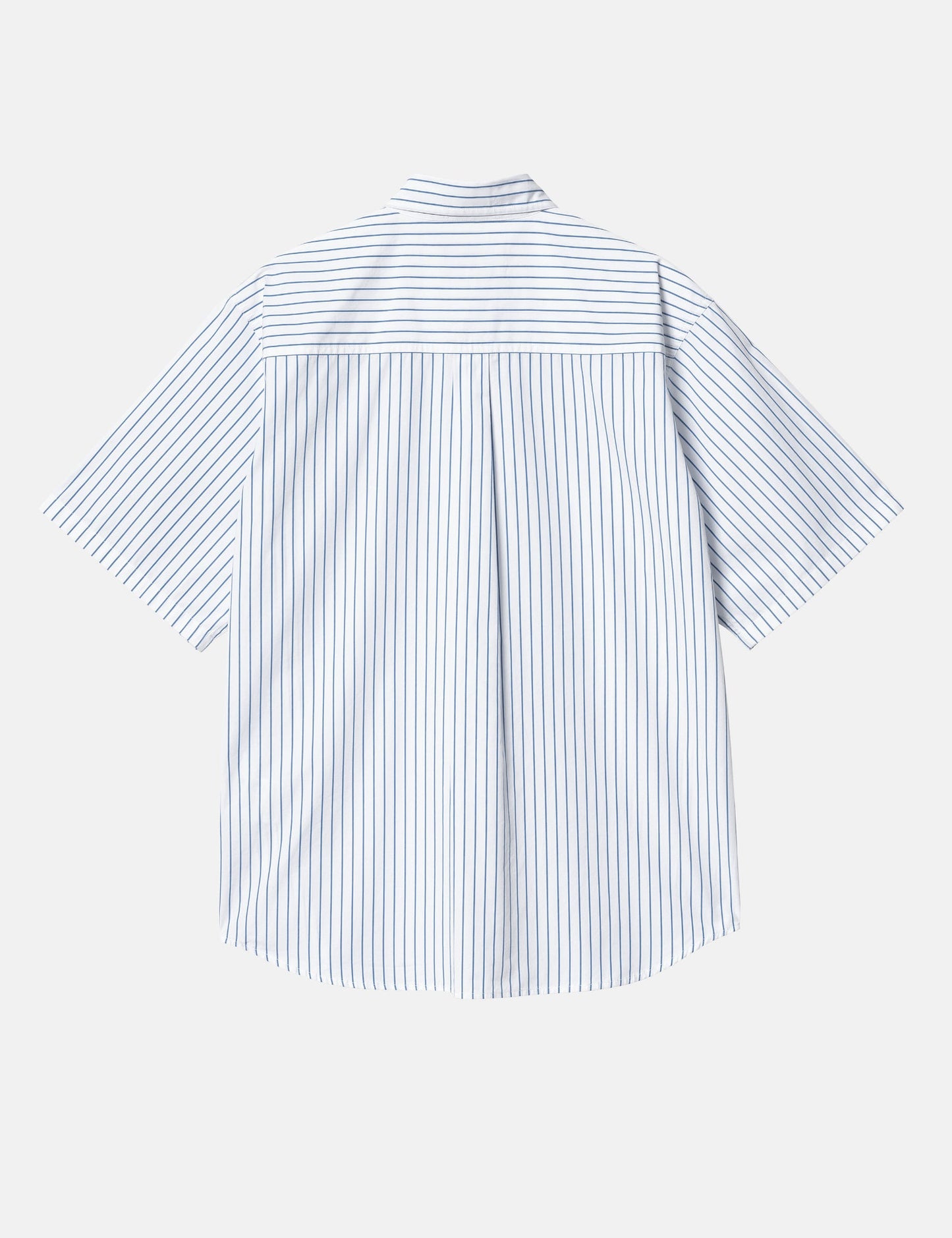 Chemise à manches courtes Linus rayée - Bleu délavé