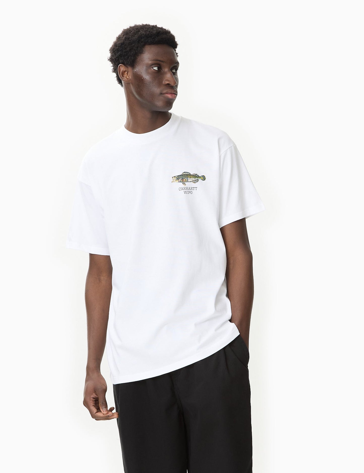 T-shirt Poisson (Ample) - Blanc