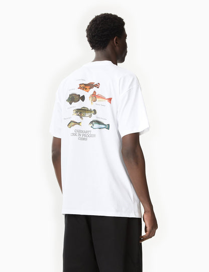 T-shirt Poisson (Ample) - Blanc