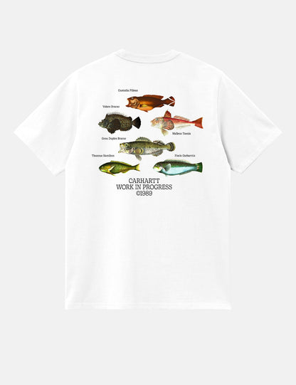 T-shirt Poisson (Ample) - Blanc