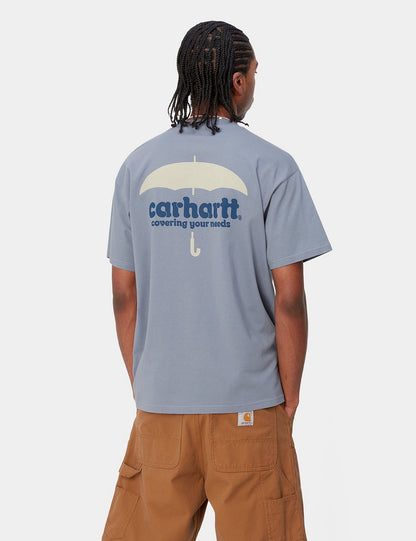 T-shirt ample – Bleu baie
