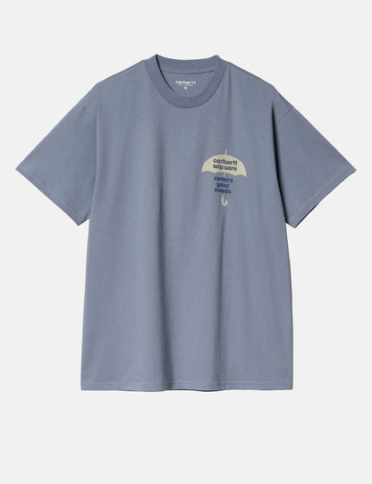 T-shirt ample – Bleu baie