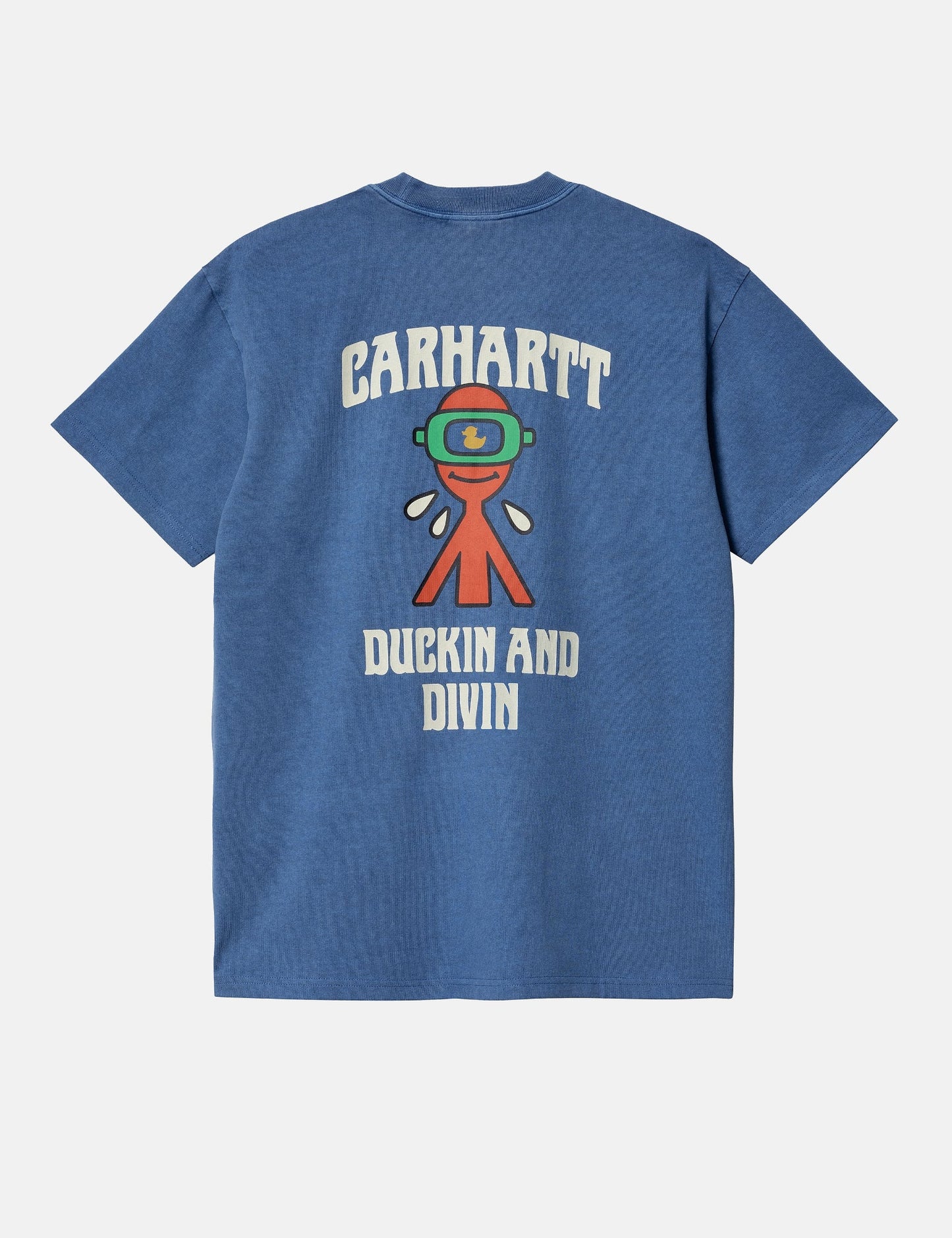 T-shirt Duckin' (ample) - Bleu Acapulco