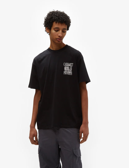 T-Shirt Toujours en cours (Ample) - Noir