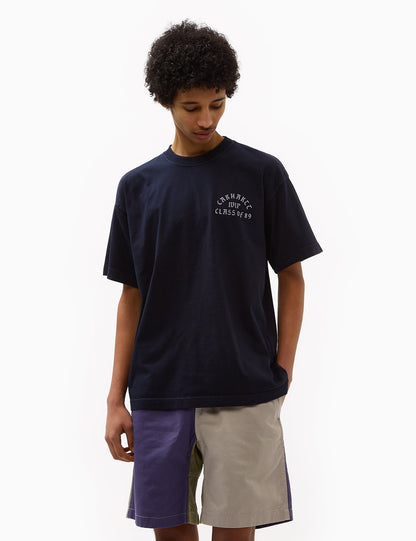 T-shirt S/S Promotion 89 (Ample) - Bleu marine foncé/Blanc