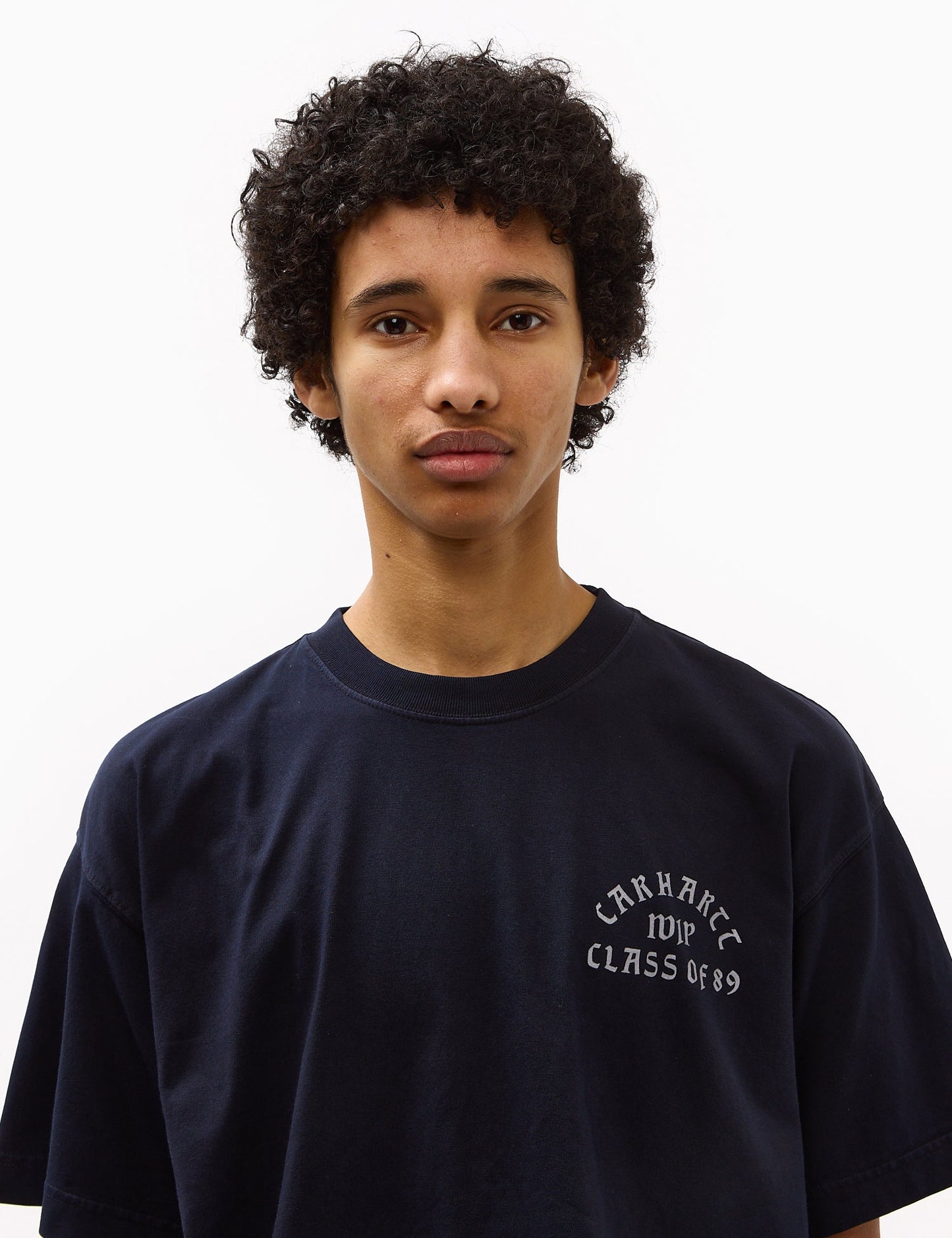 T-shirt S/S Promotion 89 (Ample) - Bleu marine foncé/Blanc