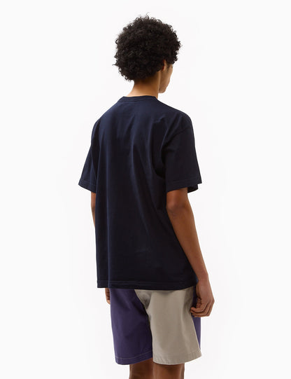 T-shirt S/S Promotion 89 (Ample) - Bleu marine foncé/Blanc