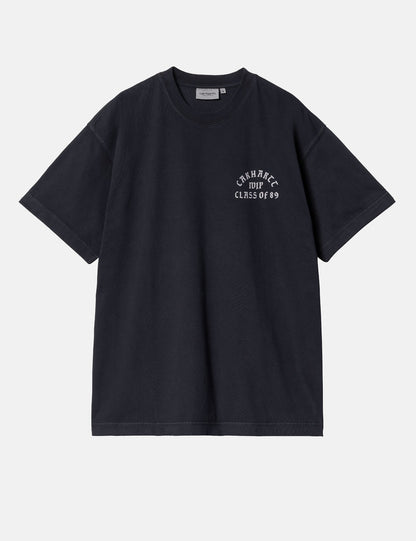 T-shirt S/S Promotion 89 (Ample) - Bleu marine foncé/Blanc