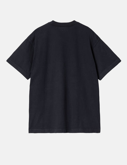 T-shirt S/S Promotion 89 (Ample) - Bleu marine foncé/Blanc