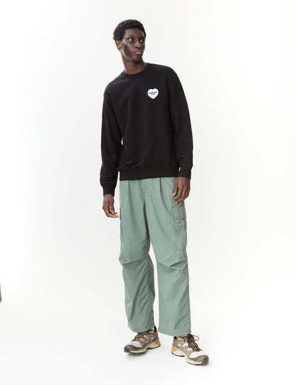 Sweat-shirt Bandana Cœur (ample) - Noir