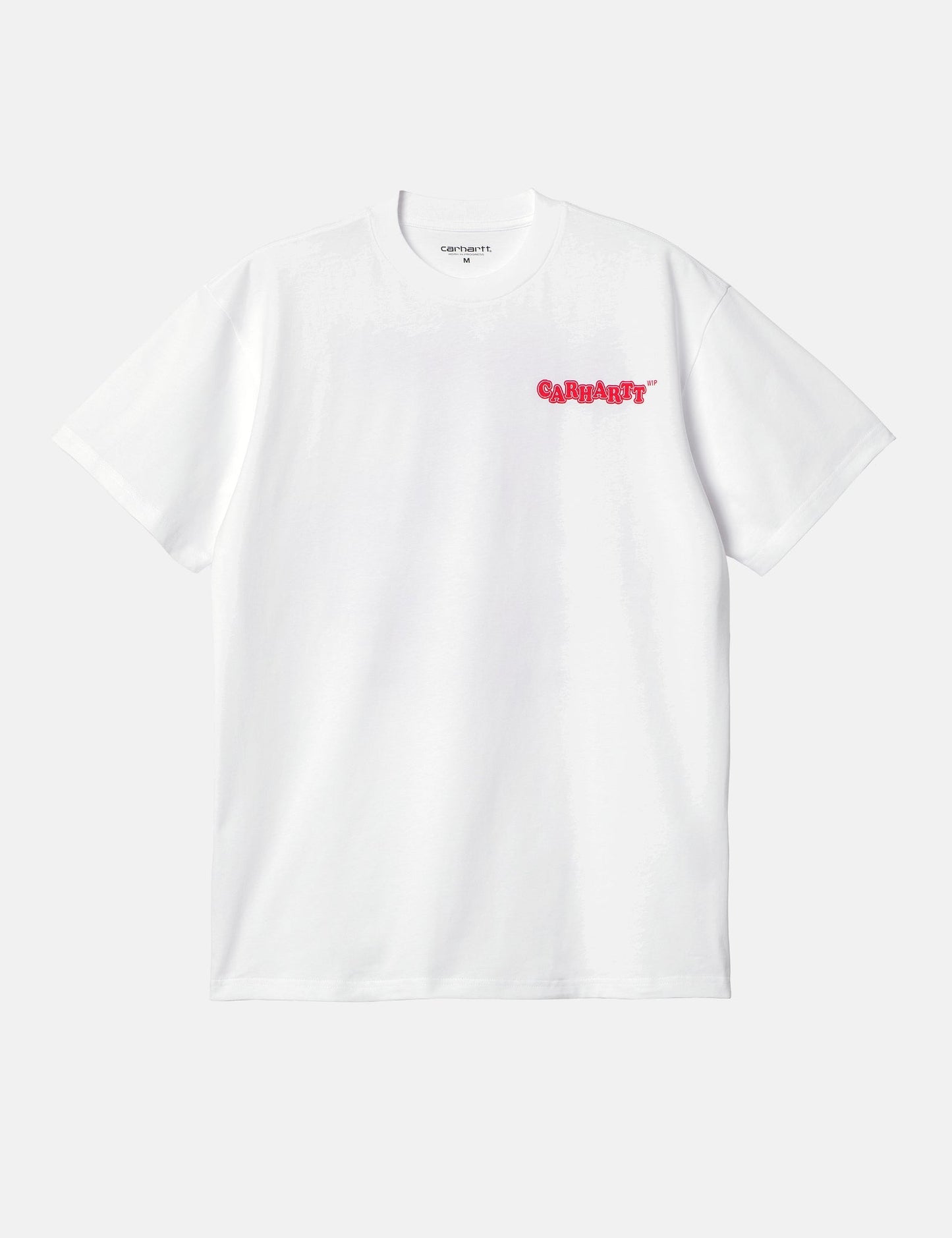 T-shirt Fast-food (Ample) - Blanc/Rouge