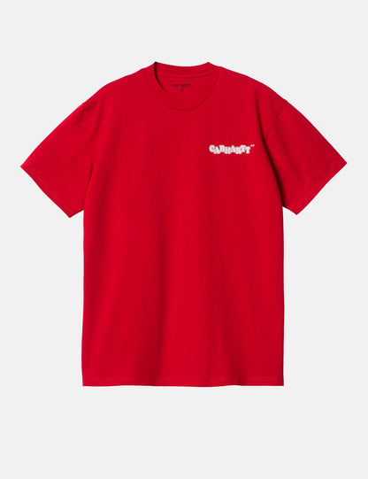 T-shirt Fast-food (ample) - Samba/Blanc