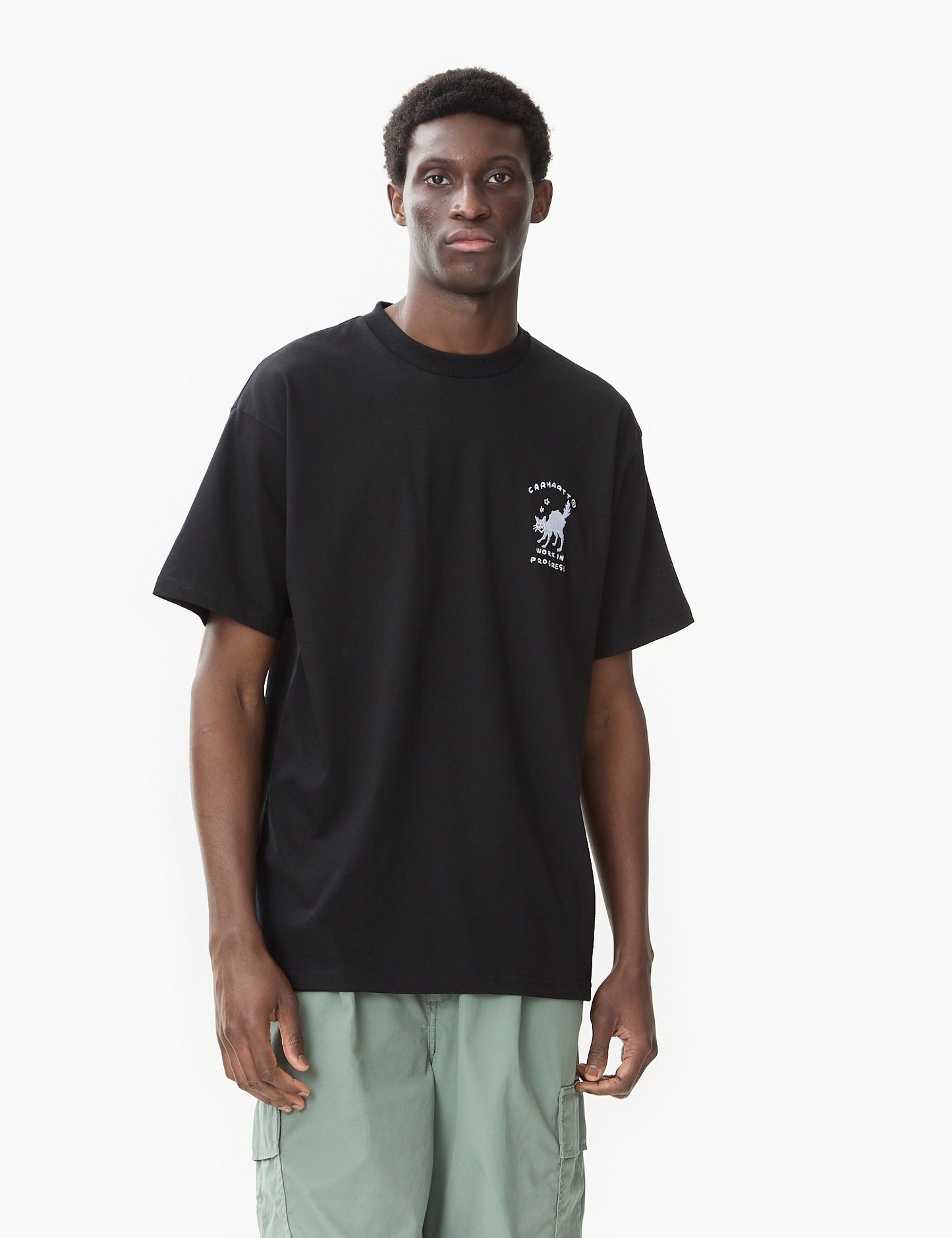 T-shirt Icônes (Ample) - Noir/Blanc