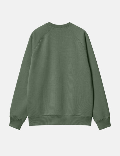 Sweat-shirt Chase - Vert canard