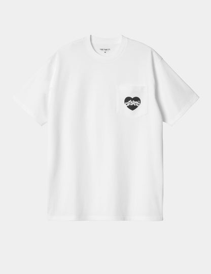 T-shirt Amour de poche - Blanc
