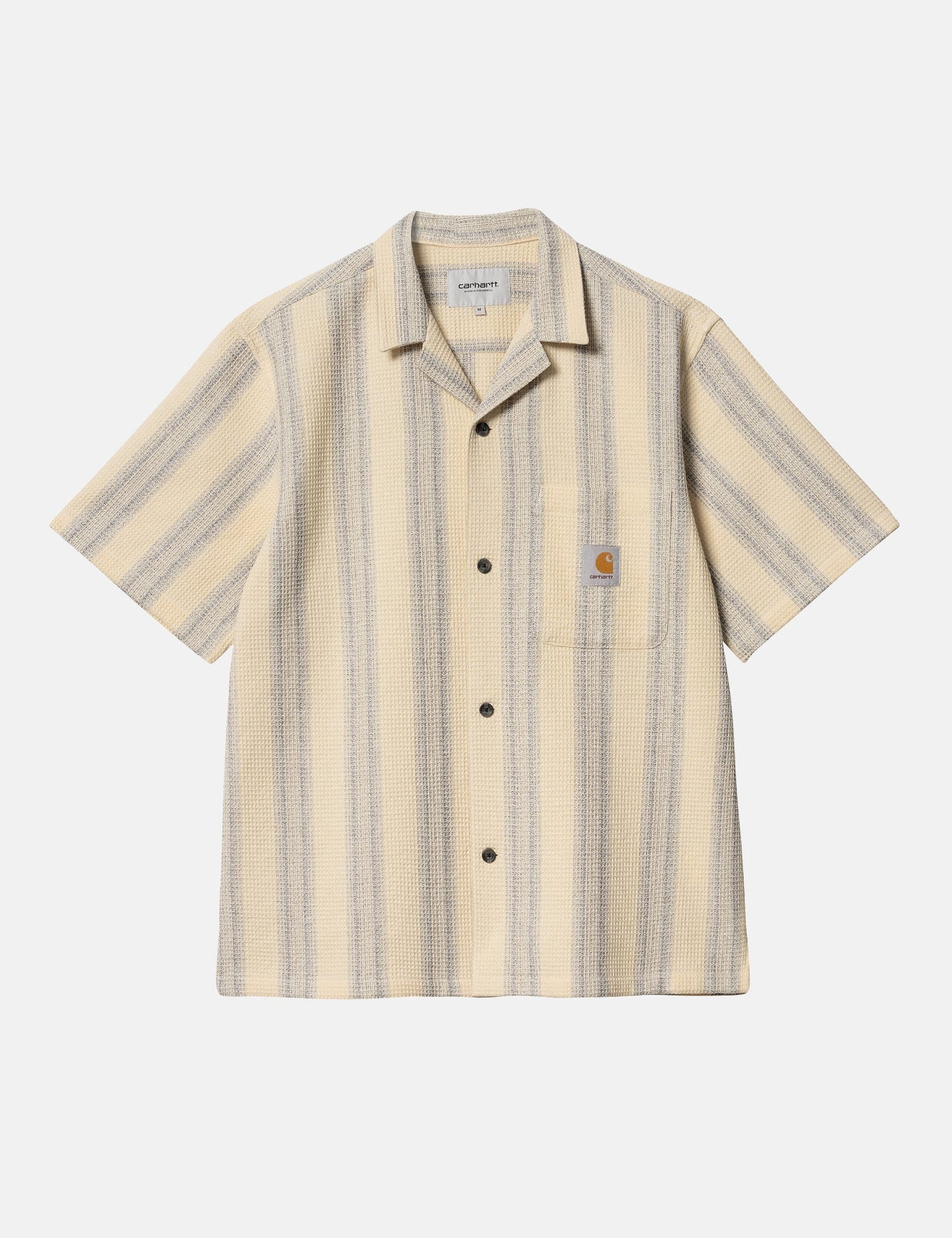 Chemise Dodson Rayée Manches Courtes - Naturel
