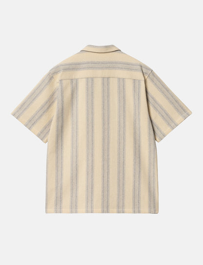 Chemise Dodson Rayée Manches Courtes - Naturel