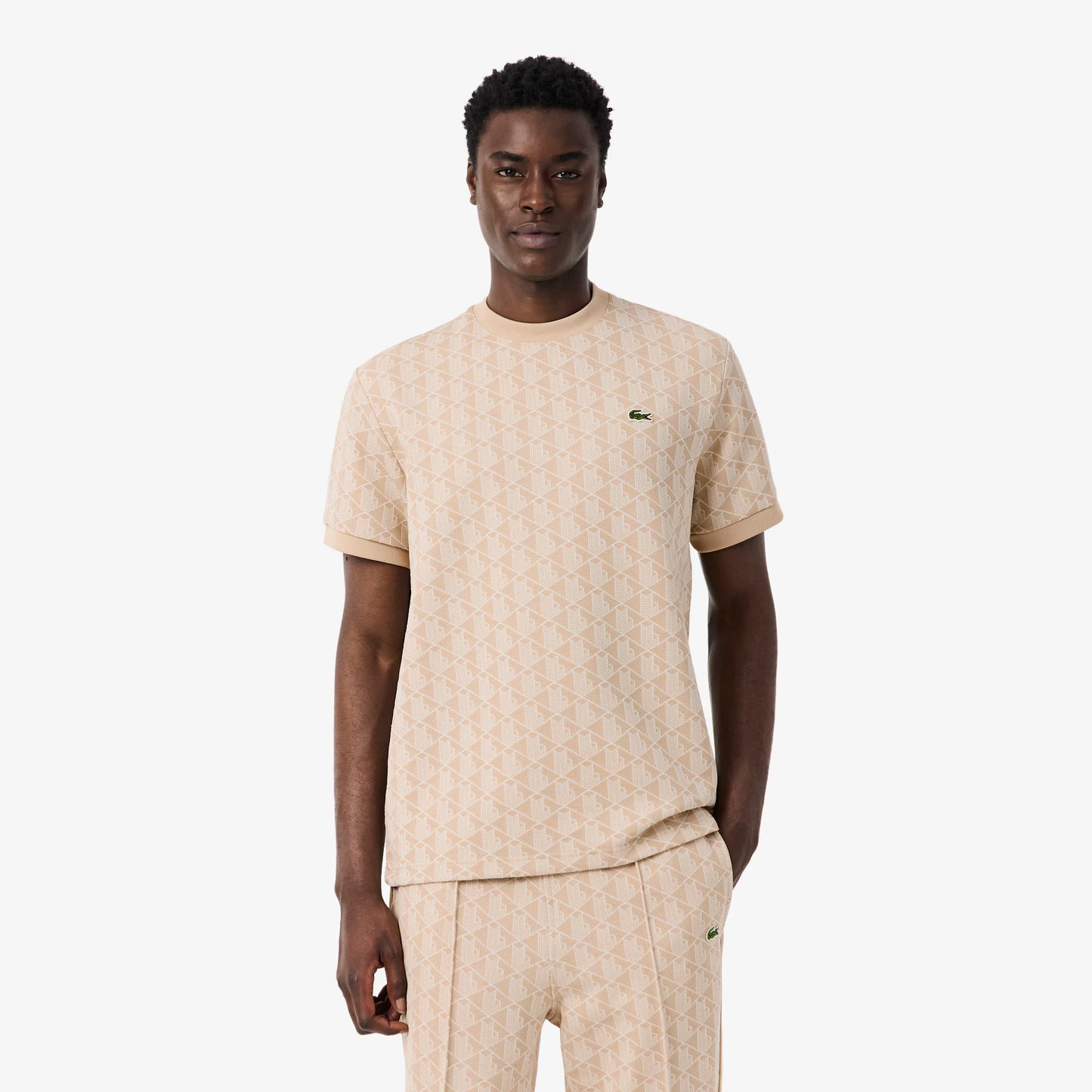 T-shirt en jacquard monogrammé