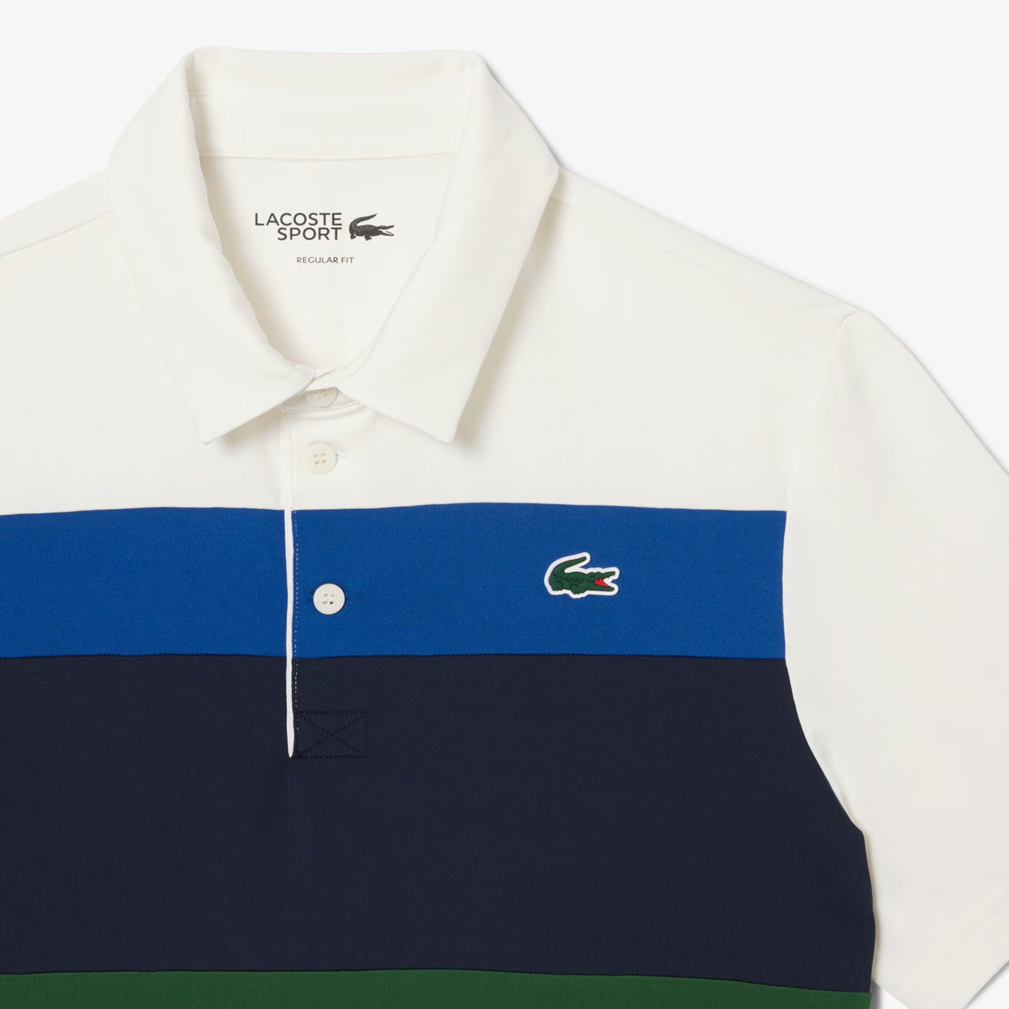 Polo de golf color block coupe droite