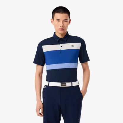Polo de golf color block coupe droite