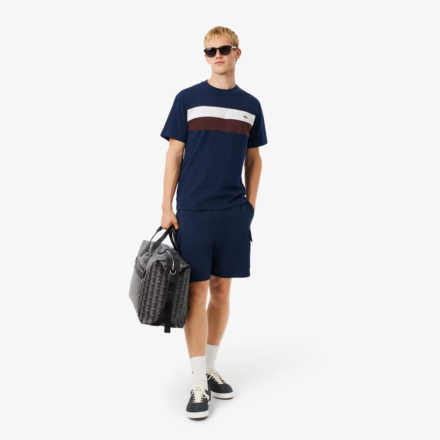 T-shirt color block en jersey