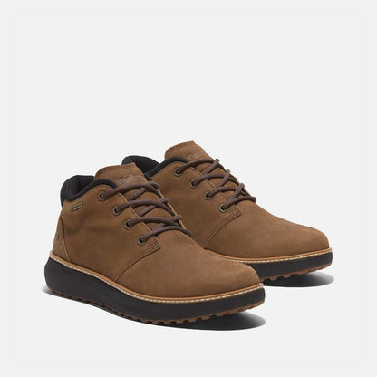 Hudson Road Mid Lace Waterproof Leather Ankle Boots Rust Nubuck